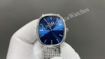 Patek Philippe 5738 Golden Ellipse 75g 34.5*39.5mm Cal.240 Movement Blue Face White Gold Band Watch